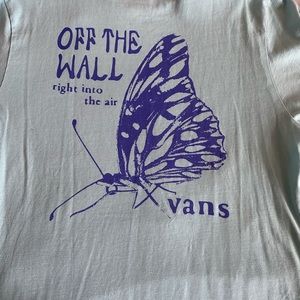 Vans light blue t shirt